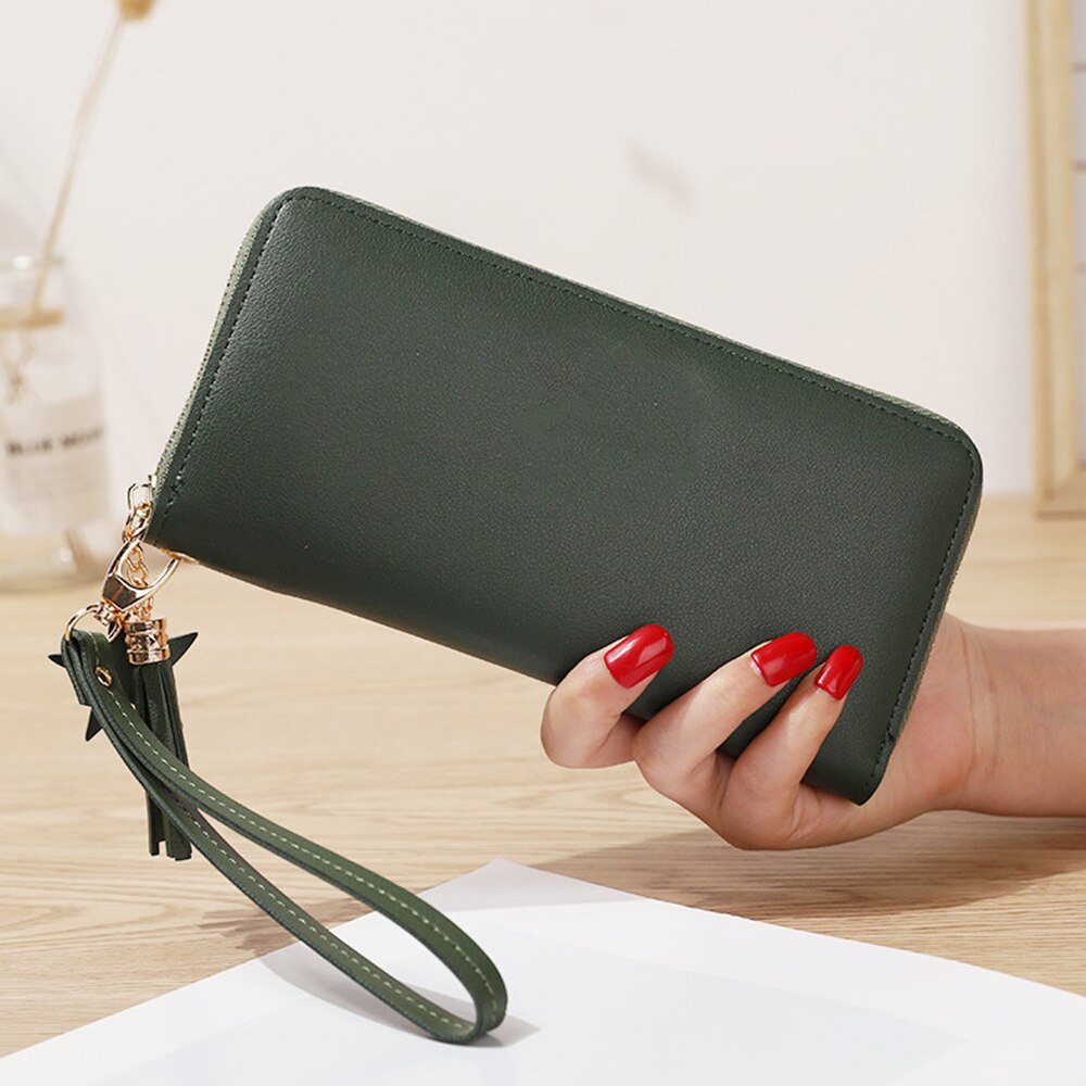 Dames portemonnee merk mobiele telefoon portemonnee grote kaarthouders portemonnee handtas portemonnee clutch messenger schouderbanden tas crossbody: E777476a