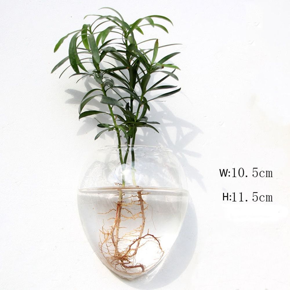 Plantas Hidropônicas Vaso De Flores, Decorações Para Casa, Casa Artesanato De Vidro, Vaso De Flores, Recipiente De Plantas: Azul marinho