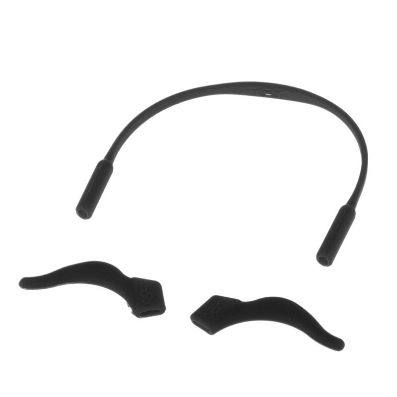 Gancho antideslizante para las orejas, 1 par de patillas de silicona para gafas, soporte para lentes, cuerda elástica antideslizante, accesorios para lentes: 1