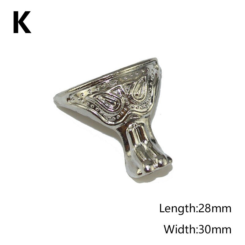 Antique Corner Protector Box Wood Case Decorative Feet Leg Corner Bracket Furniture Hardware Feet Leg Corner: K