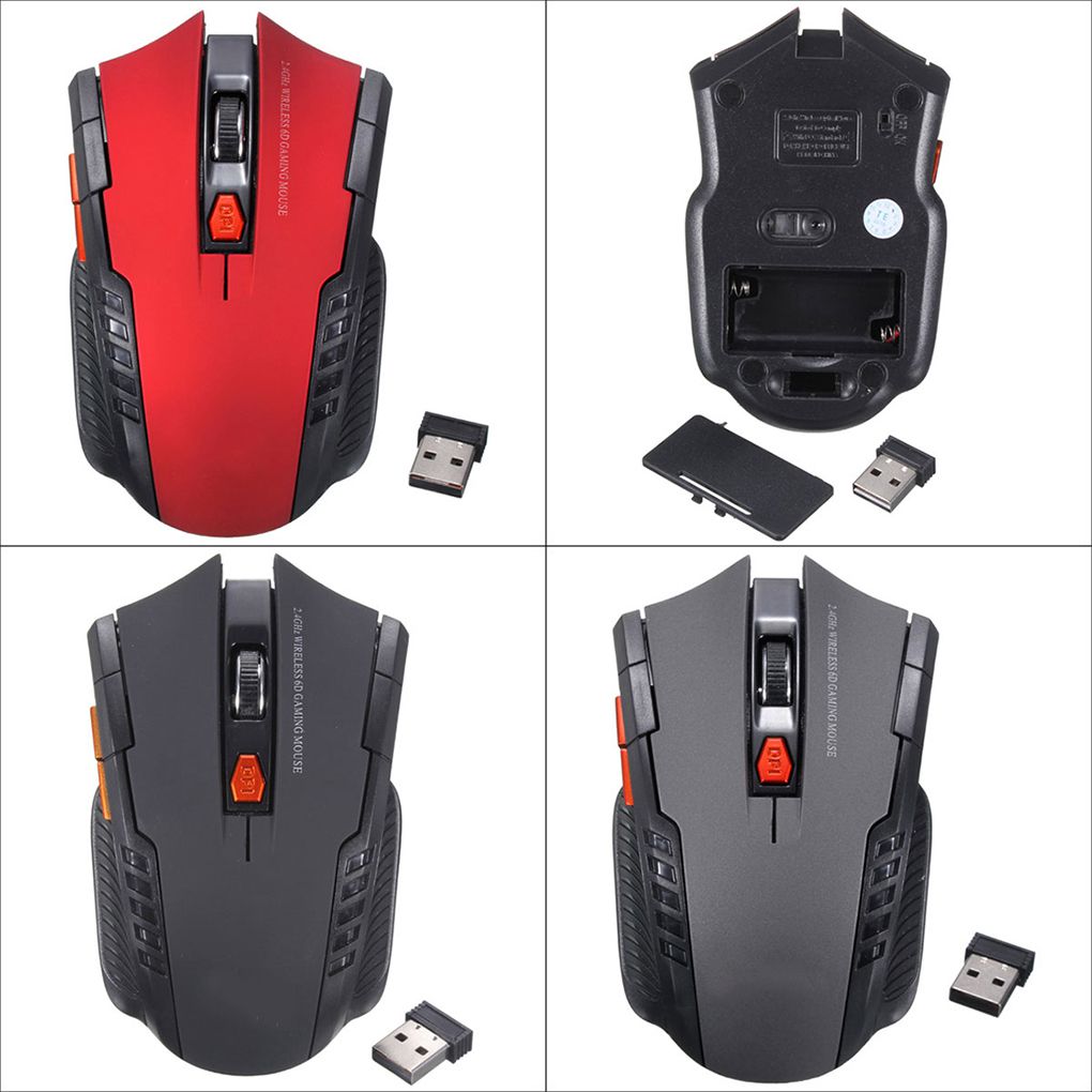 2.4Ghz Draadloze Pc Computer Gaming Muis Met Dpi Verstelbare Knop Voor Desktop/Laptop Fit Voor Windows Win 7/11/Xp/98/2000/Vista