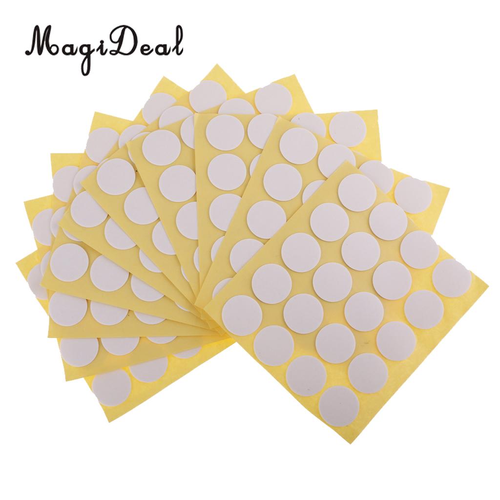 Magideal 200 pcs Candle Wick Stickers Adhesive Dots for Candle Making Home Decoration Candle Holder Fixed Stickers 20mm
