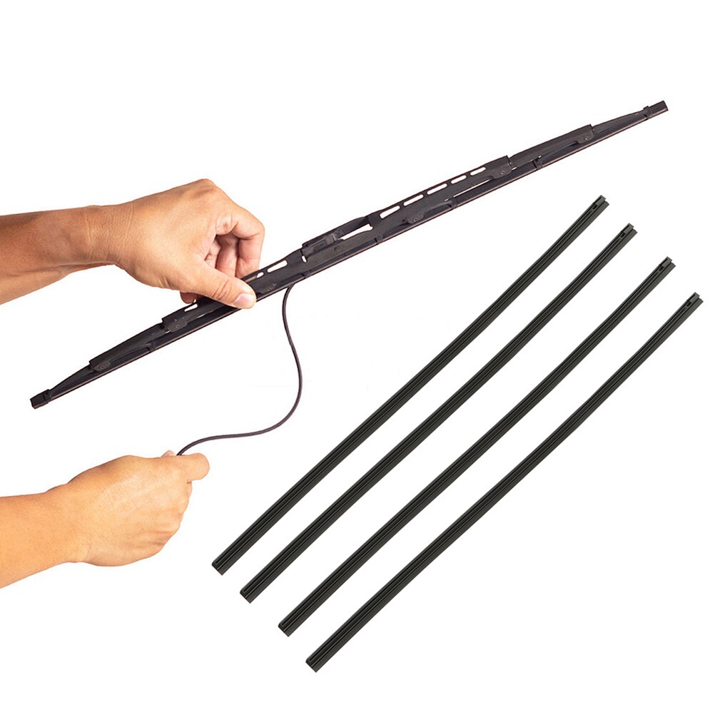 2 Recharges Pour Balais D'Essuie-Glace - 28 Pouces - 8x10 Mm - 3 Sections - Pour Voiture, Bus, Camion - Universel