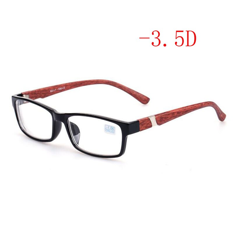 -1 -1.5 -2 -2.5 -3 -3.5 -4 -4.5 -5 -5.5 -6.0 Plastic Frame Hars Lens Afgewerkt Bijziendheid Bril Mannen Vrouwen Kortzichtig Brillen: Red myopia -350