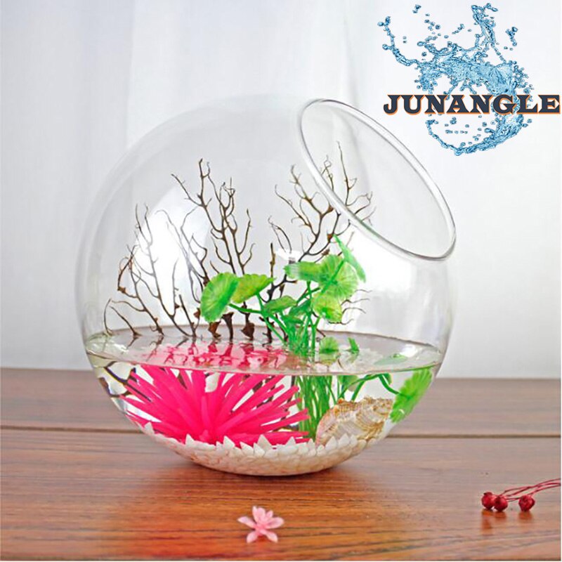 Vase rond en verre biseauté, style européen, Mini aquarium, décoration de maison, artisanat , exquis et esthétique,