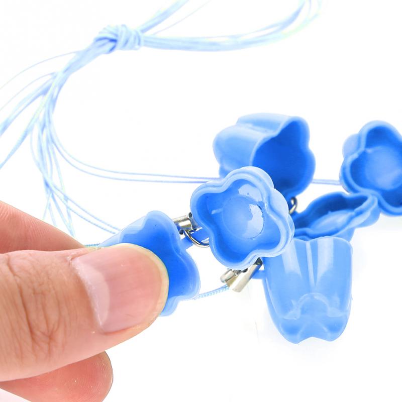 Caja de plástico para guardar dientes de leche de bebé, 5 uds., con cuerda, organizador de ahorro de dientes, con estuche para collar, , memoria infantil: Azul