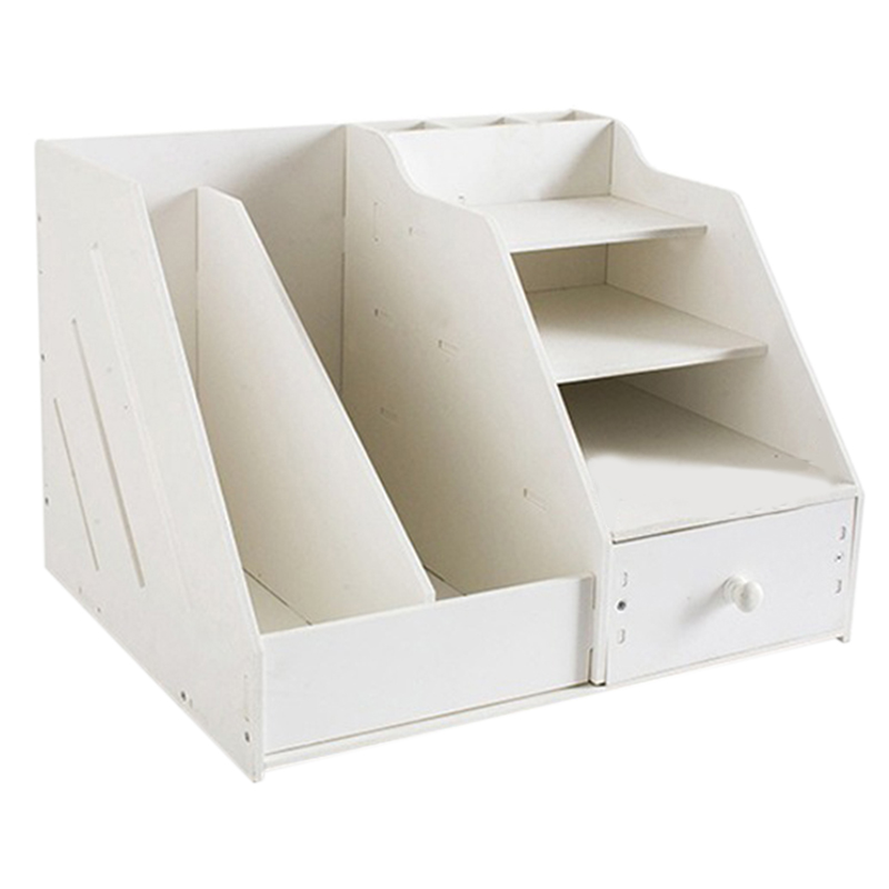 Organizer Book Holder,Magazine Organizers Desk Organizer Book Holder Desk Stationery Storage Organizer Holder Stand Shelf Rack: Default Title