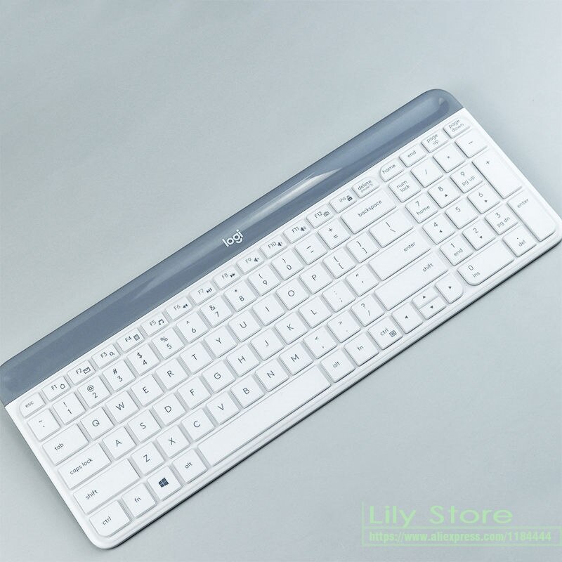 Voor Logitech MK470 Slanke Draadloze Toetsenbord Siliconen Stofdicht Draadloze Desktop Toetsenbord Cover Protector Mk 470 Dust Skin Film: clear