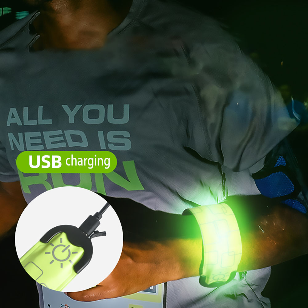 L Led Glow In Donker Krullend Armband Buigbare Elektrische Fluorescerende Staaf Licht Stok Outdoor Sport Spel Speelgoed Usb Opladen