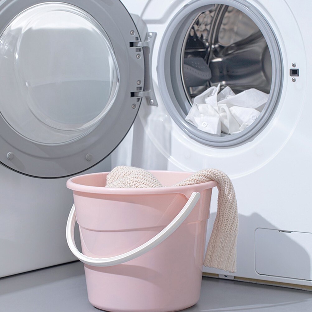 Water Storage Bucket Cleaning Round Bucket Sturdy Pail Bucket with Handle