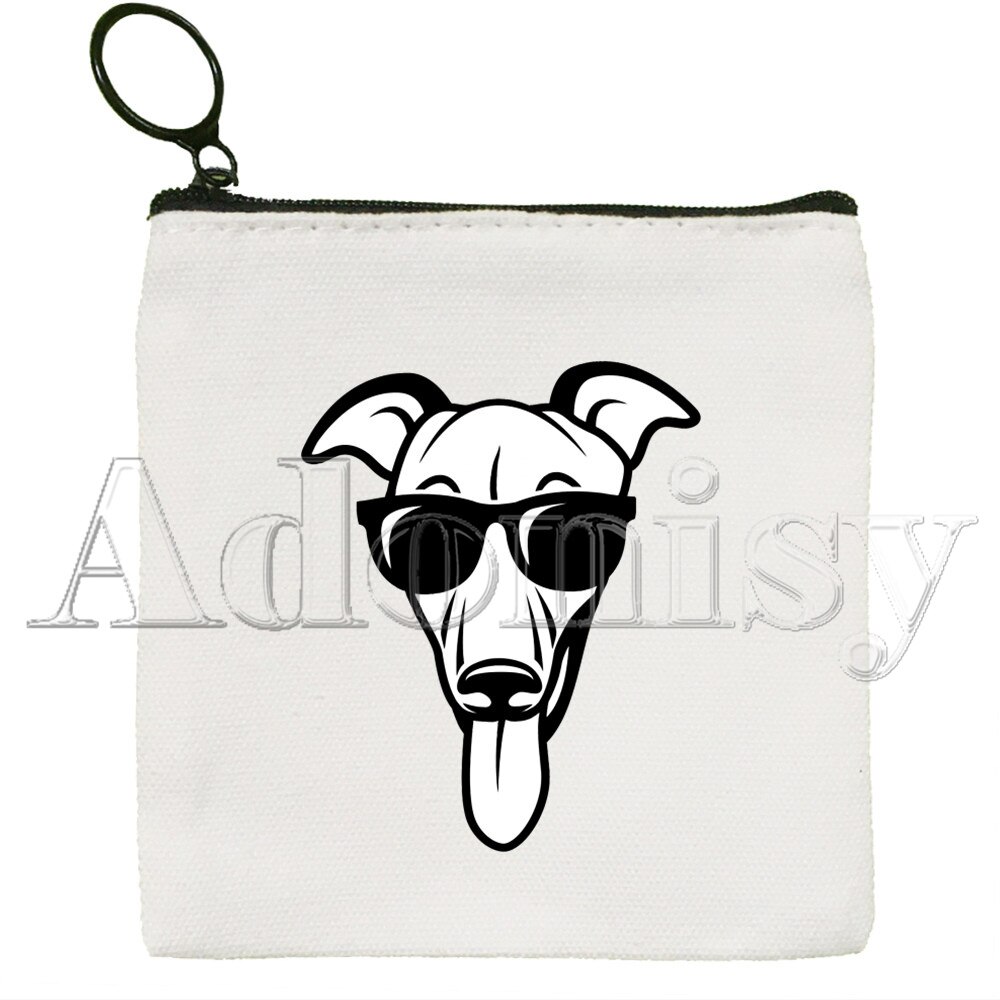 Greyhound Hund Mini Mädchen Geldbörse Kleine Brieftasche Frauen Zipper Leinwand Monedero Para Mujer Monedas Tarjetas Pequeno Tasche: K