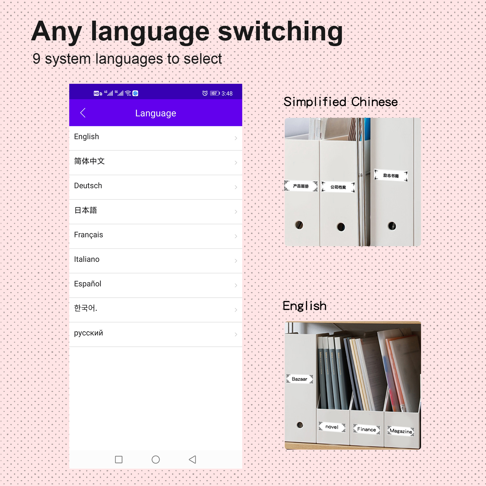 Mini Pocket Printer Camera Instant Print Portable Thermal Printing Machine Wireless Connection for Picture Label DIY Handcraft