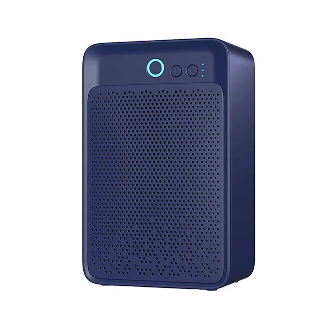 DMWD 900ml Elektrische Luftentfeuchter Für Heim Niedrigen Energie Verbrauch Stumm Feuchtigkeit Absorber Mini Luft Trockner Feuchtigkeits Trockenen Kleidung: Blau / EU-Stecker