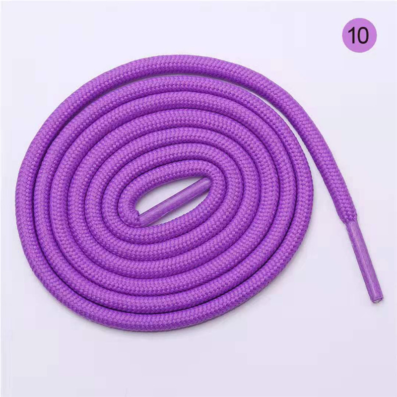 80/100/120CM 1 Pair Unisex Casual Shoelace Round Cord Dress Shoe Laces Colourful Cute Pink Color Elastic Shoelaces: Purple / 80cm