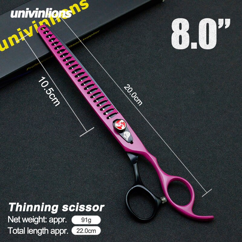 Tijeras profesionales de 8 &quot;para perros y gatos, tijeras para cortar el pelo de tiburón, hueso de pescado, herramientas de aseo, Tesoura