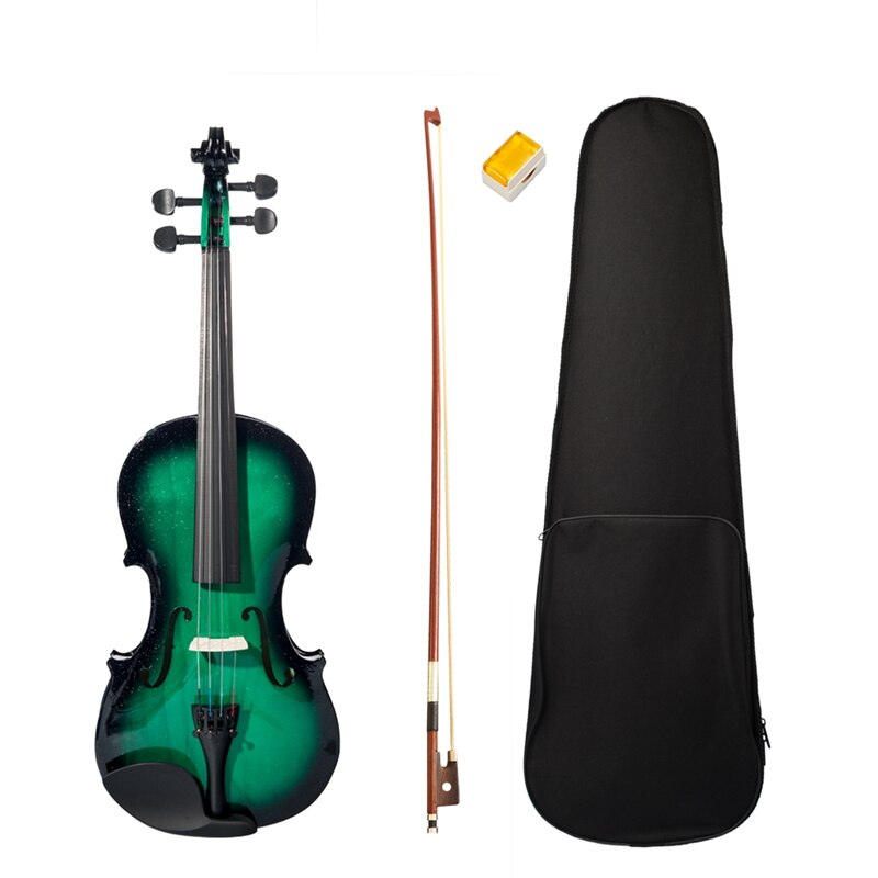 Beginner Viool 4/4 Full Size Viool Met Viool Case Bow: Default Title