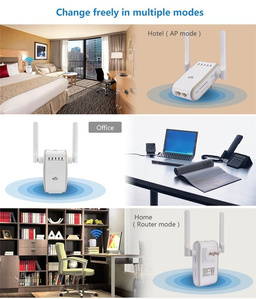 300Mbps Multi-function Mini Wireless-N WiFi Range Extender SComputer Networking Signal Amplifier Boosters 802.11n/b/g Network