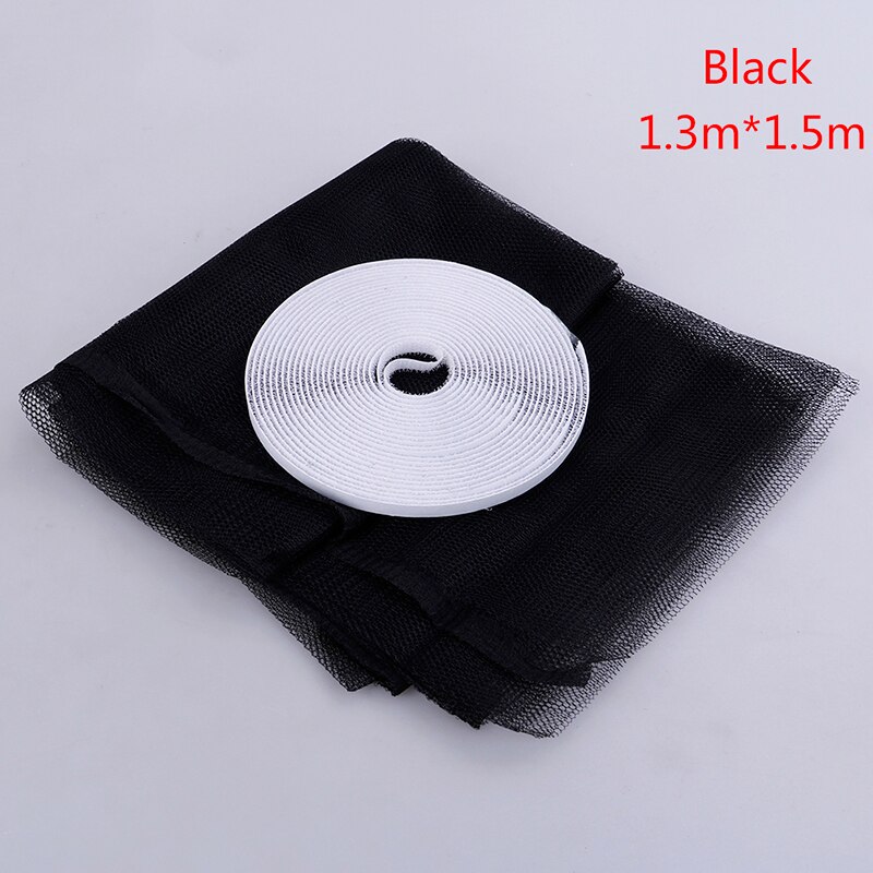 Przeciw owadom muchy robaki moskitiera zasłona drzwi netto osłona siatkowa ochraniacz fajny: czarny  1.3x1.5m