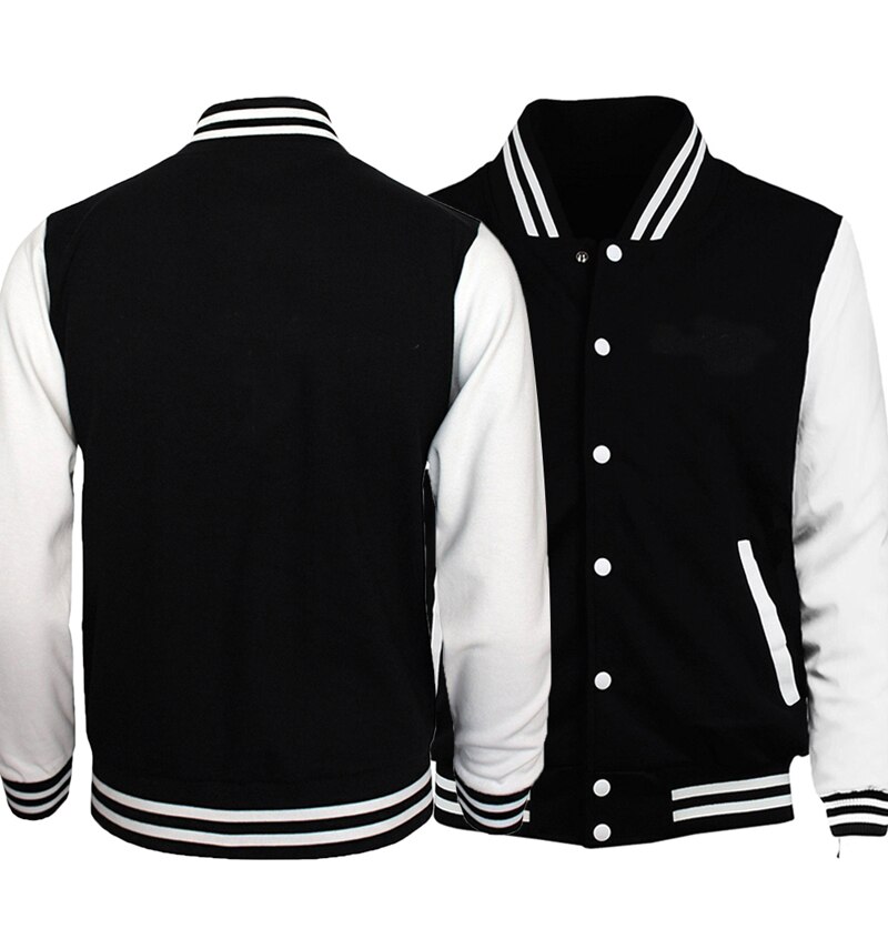 Lente heren honkbal uniform jassen eenvoudige stijl effen kleur heren jas casual heren jas sportkleding plus maat s -5xl: Xxl