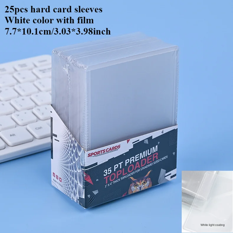 Fundas para tarjetas de 3 "X 4", cargadores superiores, comercio de béisbol, deportes, protectores de tarjetas de fútbol, soporte para tarjetas Toploader de plástico duro, funda para Penny: Verde militar