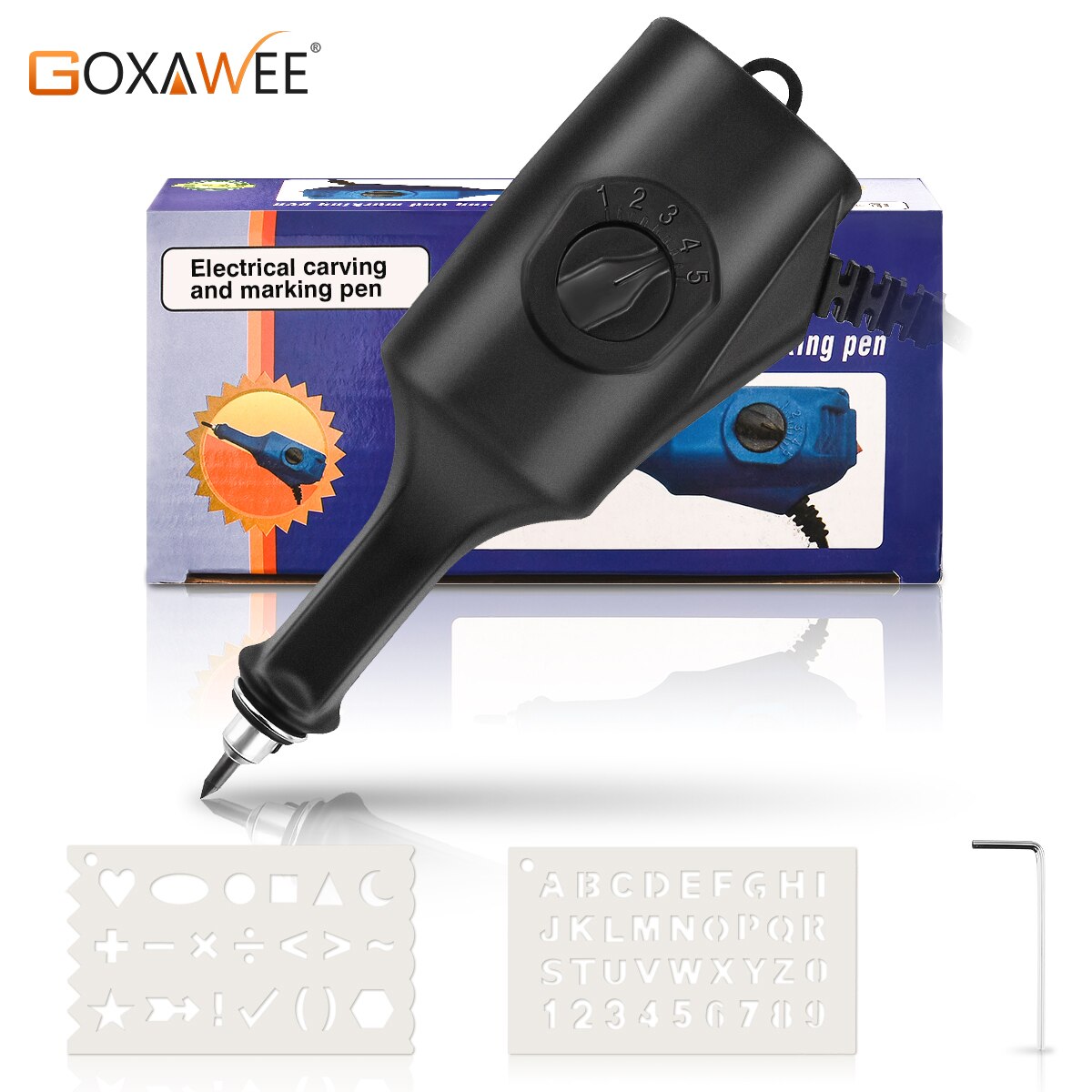 Elektrische Graveur Graveren Carving Pen Plotter Machine Beitel Tips Op Metaal Hout Glas Plastic Keramiek Stenen Oppervlak