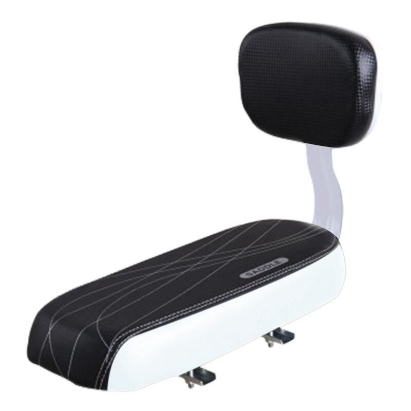 Bicycle Rear Seat Cycling Bike Bicycle MTB Back Seat PU Leather Soft Cushion Rack Seat Children Seat with Back Rest Accessiories
