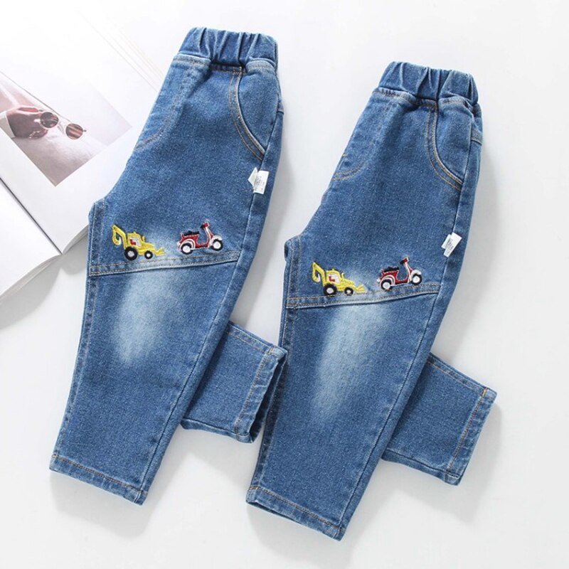 CROAL CHERIE Spring Car bambini bambini ragazzi Jeans pantaloni in Denim per adolescenti ragazze Jeans per bambini abbigliamento per bambini Jeans di moda
