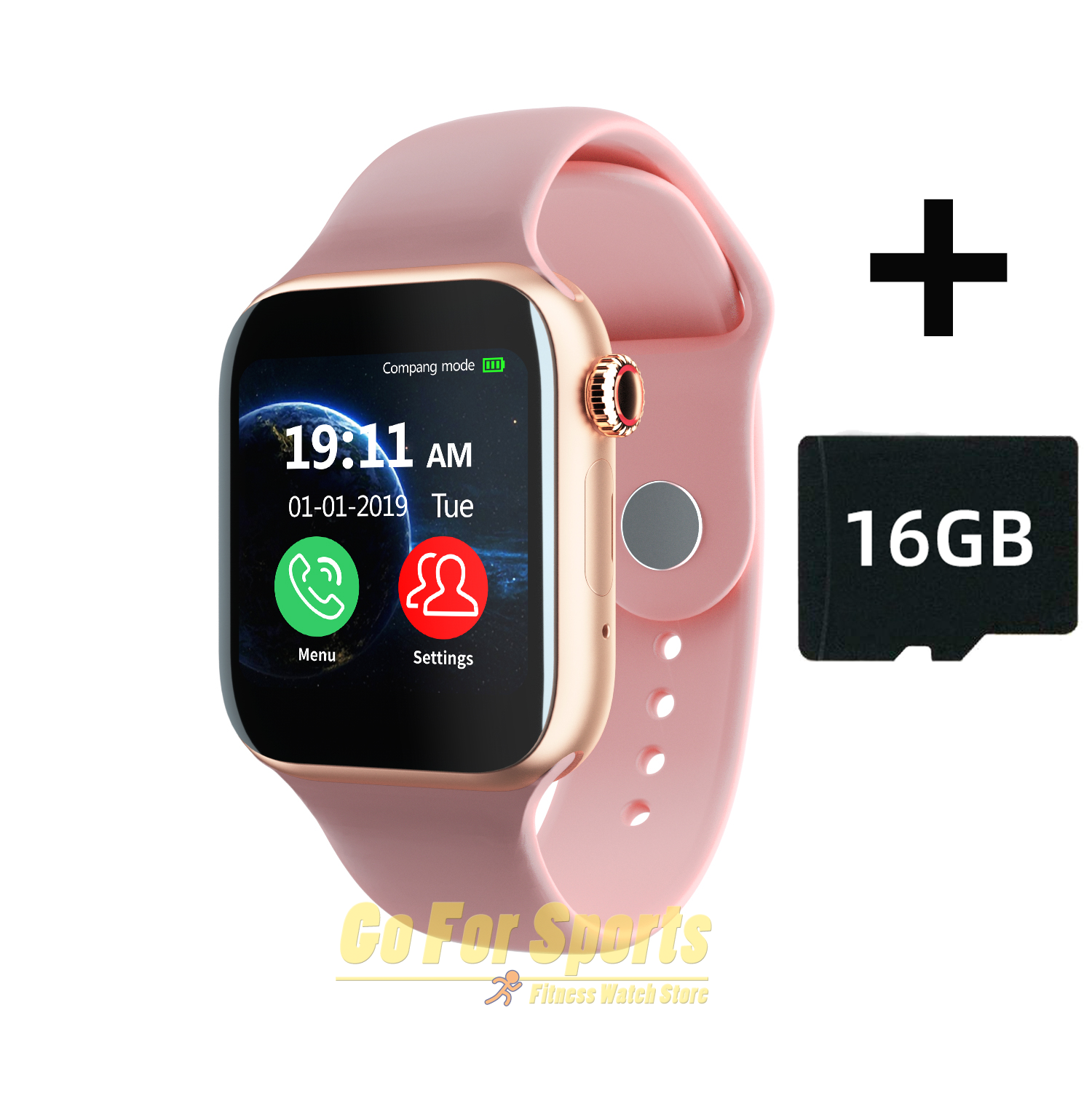 Smart Watch Bluetooth Call Sports Fitness Band Heart Rate Blood Pressure Testing Men Music Watch Women Smartwatch Z13 pk X6 Z6S: pink add 16gbTF