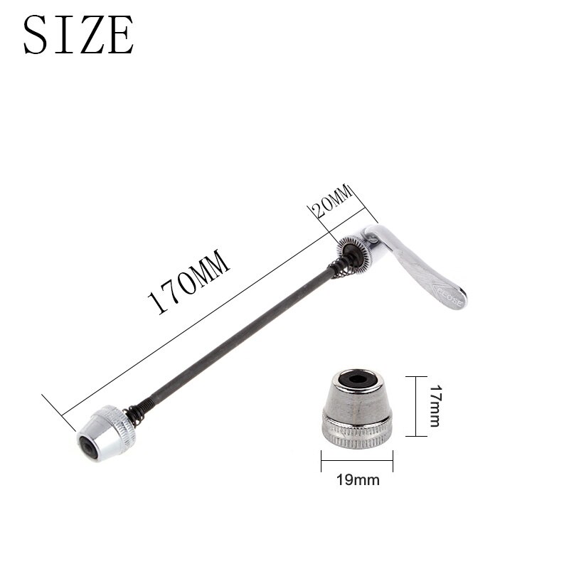 1 pc srebrne szybkozamykacze qr robić tylnego koła roweru treningowego, szosowego, górskiego