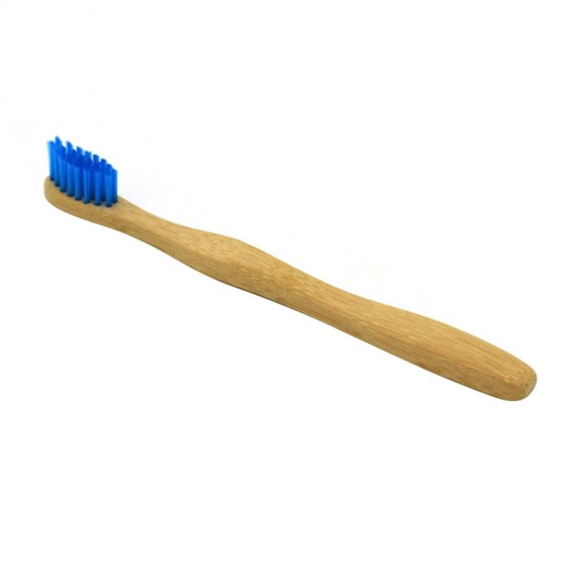 1 pces criança escova de dentes de bambu natural eco amigável macio cerdas escova de dentes da criança madeira: 04