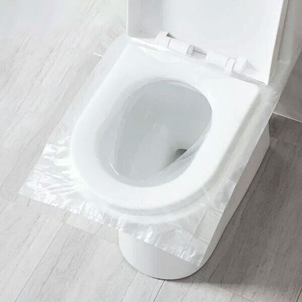 Jetable imperméable à l'eau siège de toilette couverture tapis sain propre imperméable à l'eau toilette papier tampon maison salle de bains voyage accessibilité 10 pièces/sac
