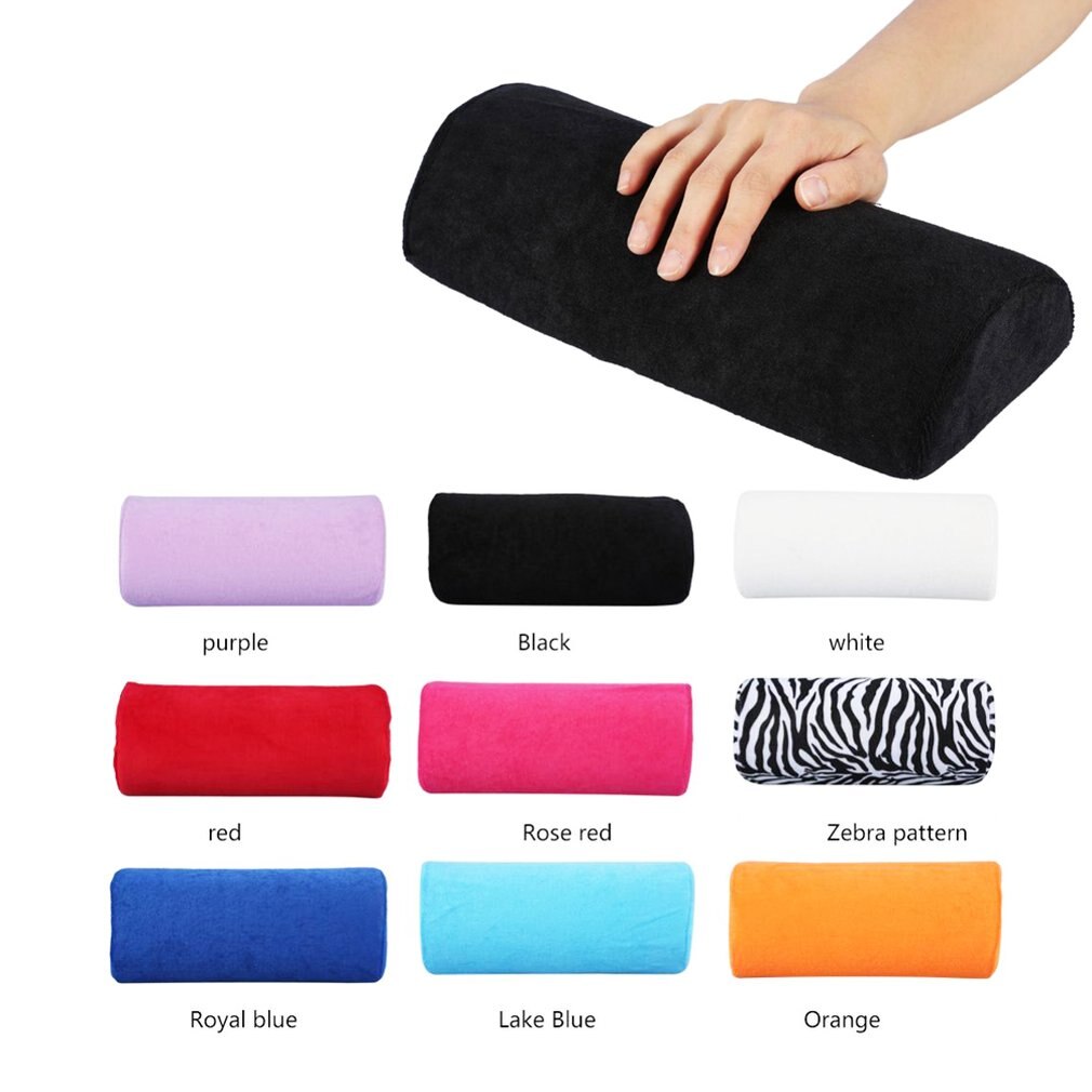 Cojín lavable de mano suave para manicura, almohada de esponja, soporte para brazo, pequeño descanso de manos para manicura