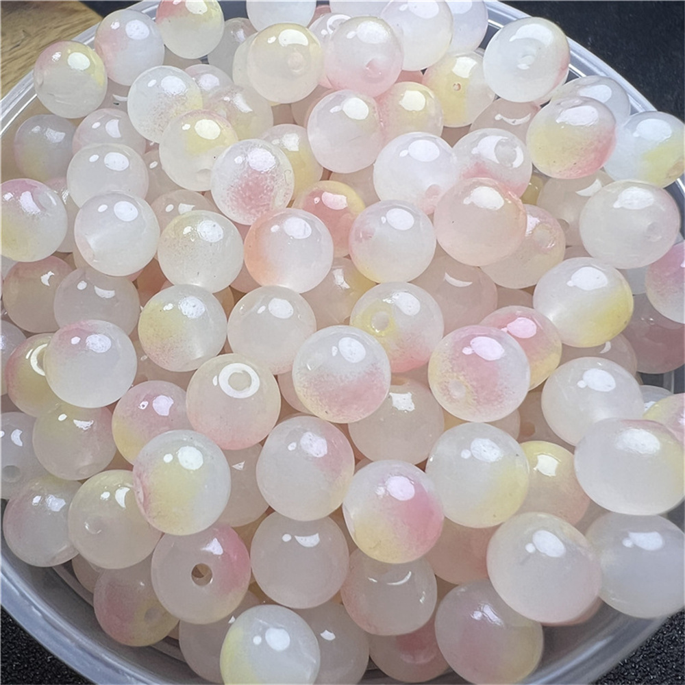 50 Pcs 8Mm Kleuren Kralen Mooie Multicolor Kralen Handgemaakte Diy Armband Ketting Sieraden Handgemaakte Kralen Accessoires: Rood