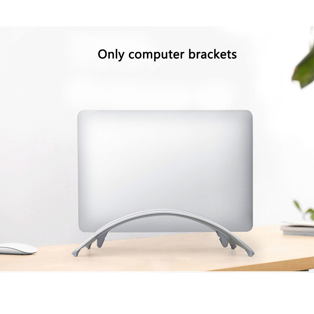 Mount Vertical Stable Space Saving Aluminum Alloy Laptop Stand Erected Holder Accessories Anti Slip Desktop For Macbook Pro Air