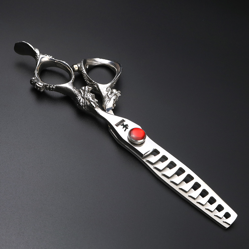 6 inches barber Cutting 40-50% and thinning scissors set Japanese 440C hair scissors hair salon styling tools