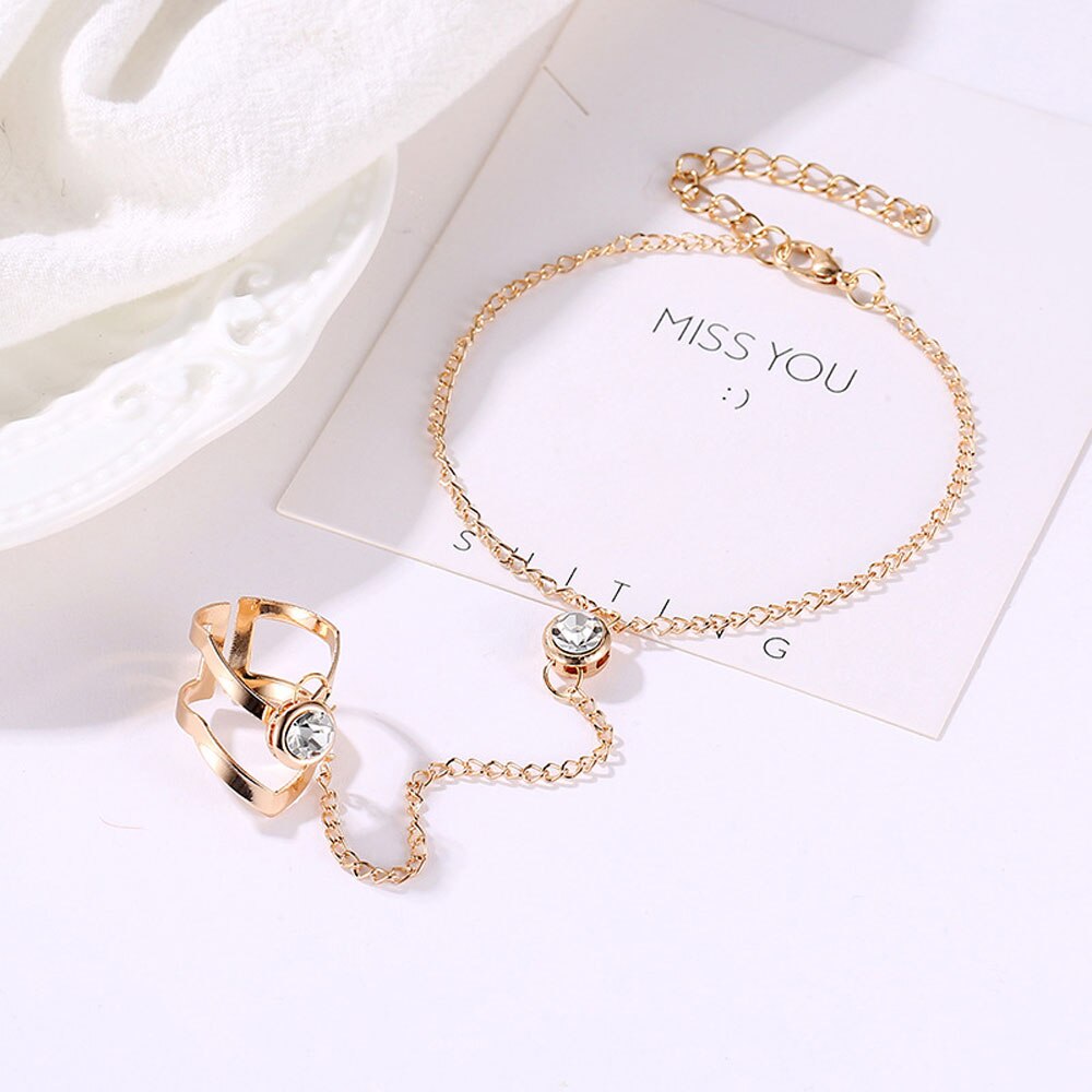 Conjunto de pulsera de hojas huecas para mujer, brazalete bohemio de Color dorado y plateado, accesorios de joyería para