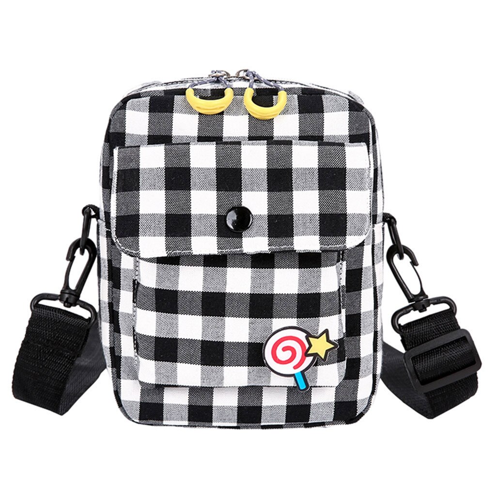 Süße Mädchen Leinwand Kleine Umhängetasche Weibliche Kinder Wilde Einfache Quadratische Tasche Casual Einzigen Schulter Taschen Bolsa de lona # LL