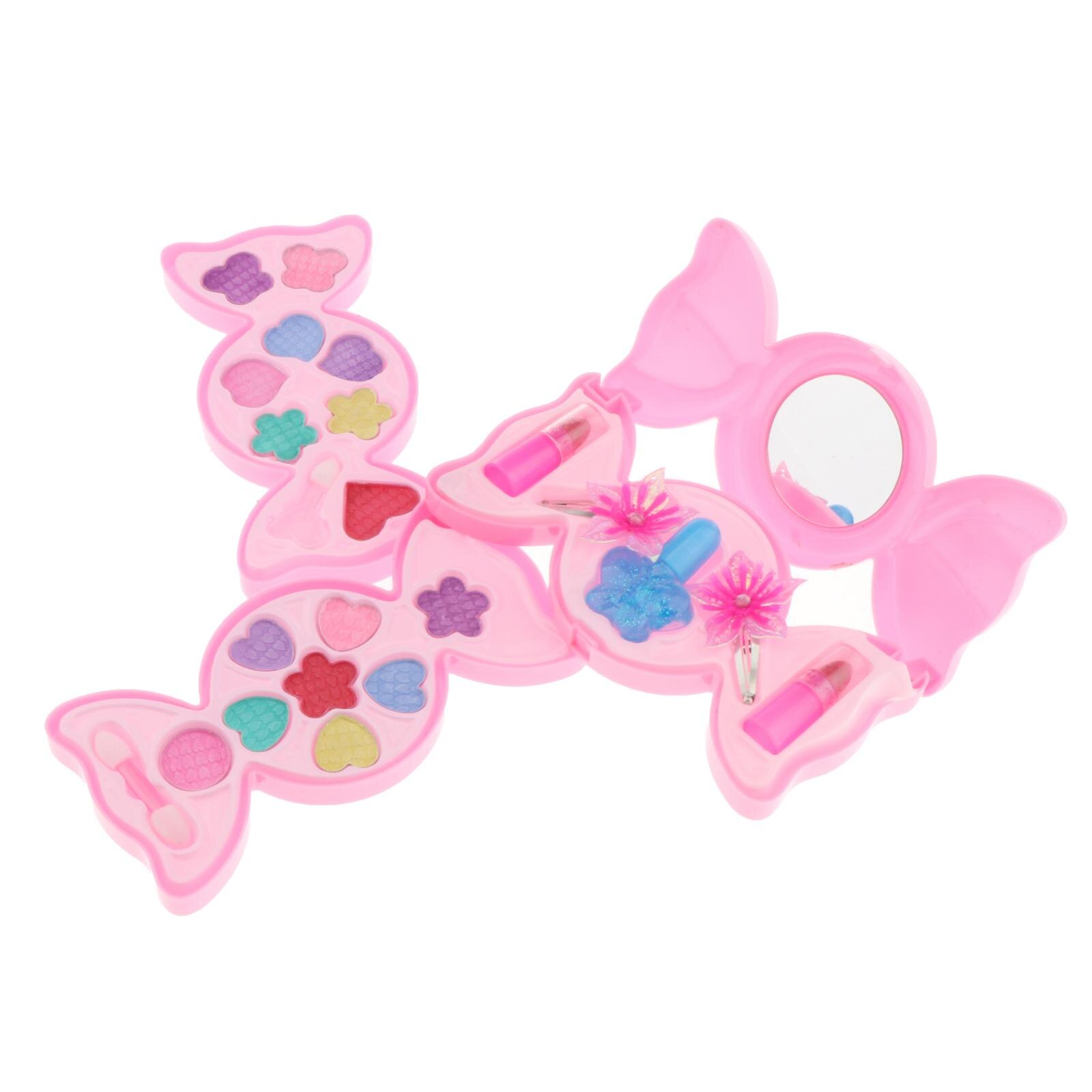 Zestaw robić makijażu dla dziewczynek księżniczka prawdziwy brokat cień robić powiek usta robić paznokci dla dzieci makijaż