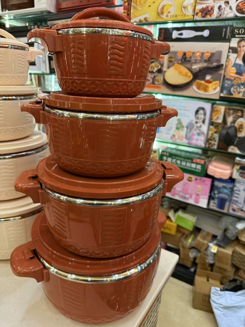 4 stücke Lebensmittel Lagerung Container Kunststoff Tupperware Bento Mittagessen Kasten Heiße Lebensmittel Thermos Lebensmittel Erhaltung Kasten Küche Zubehör: verrotten