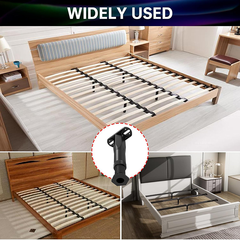 Patas de soporte para muebles, trípode extensible de altura ajustable para herrajes para muebles, adecuado para camas, sofás y mesas, 4 Uds.