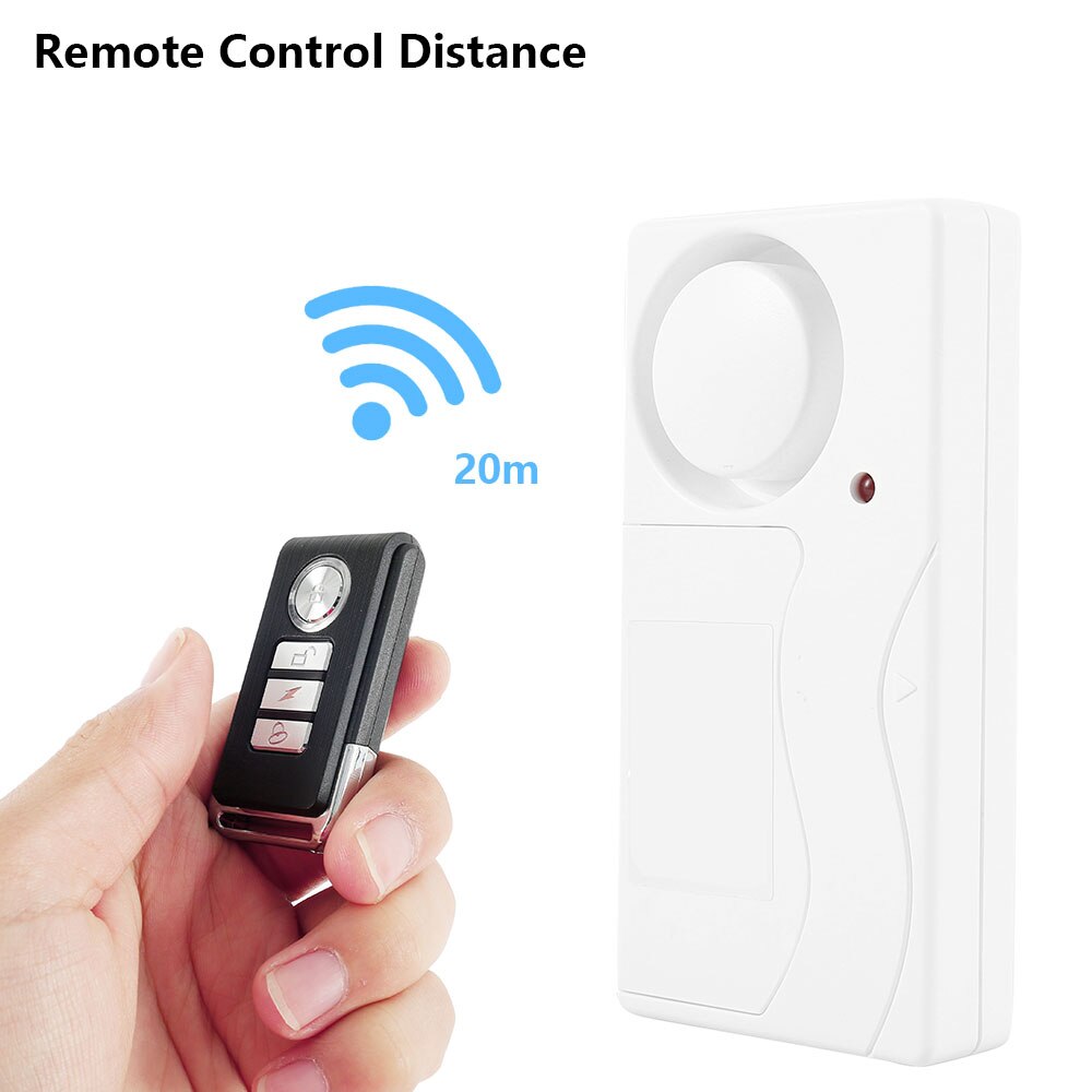 108DB Magnetic Door Bell Window Loud Burglar Alarm System Home Shop Shed Security with Remote