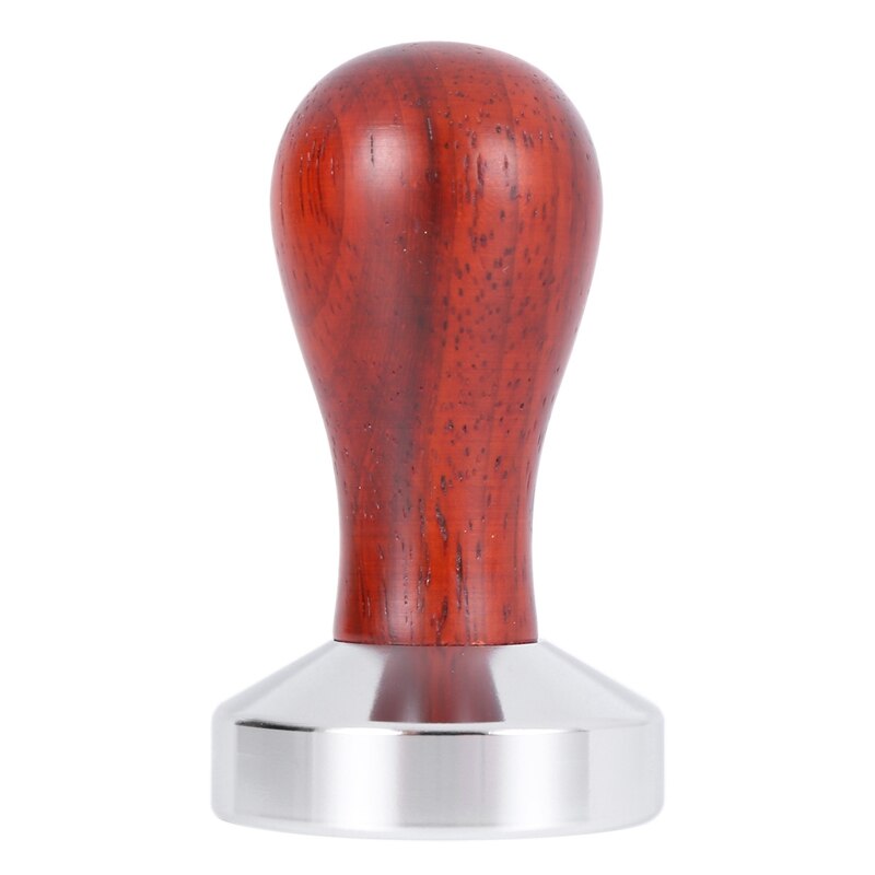 5M Stainless Steel Base Wood Handle Tamper Coffee Powder Hammer Coffee Accessories Coffee Machine Kitchen