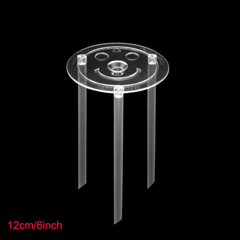 Multi-layer Cake Support Frame Practical Cake Stands Round Dessert Support Spacer Piling Bracket DIY Cake Tool 4/6/8/10/12inch: 12cm 6inch