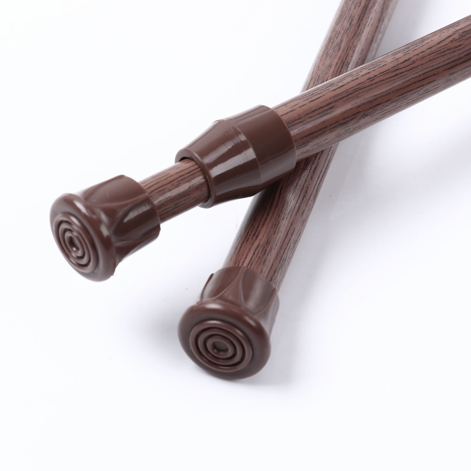 2 Bathroom Rods Shower Curtain Poles High Carbon Steel Bathing Rod Extendable Closet Wardrobe Pole Spring Loaded Tension Rod Kit