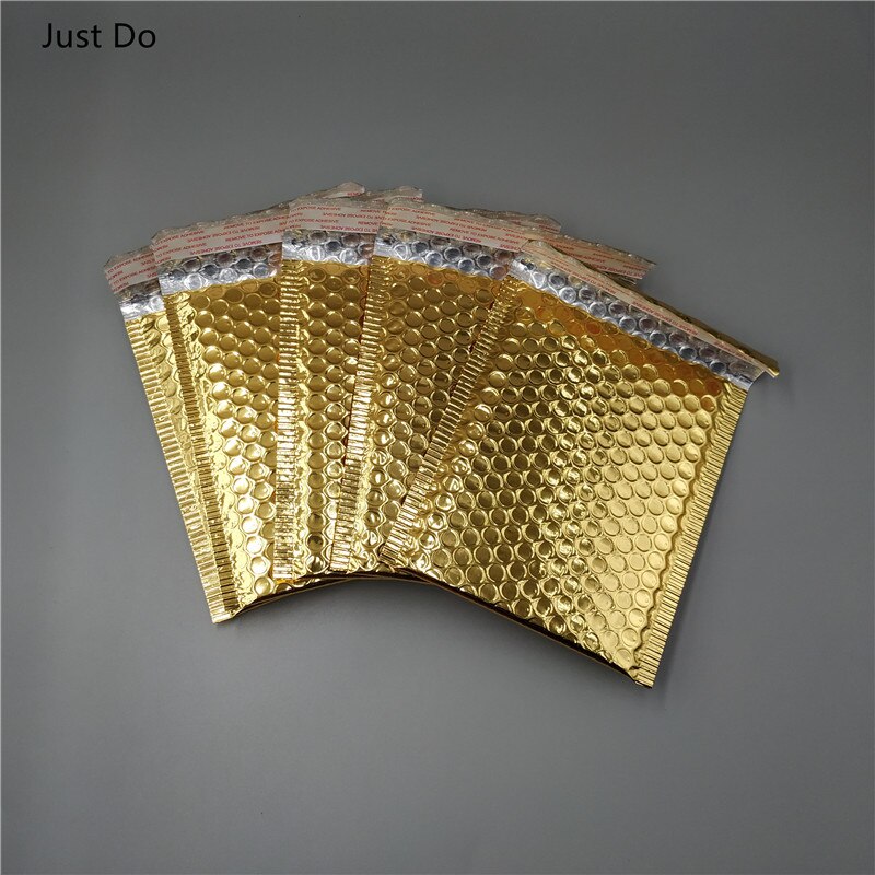 15*13cm 20pcs Gold padded envelopes bubble mailers Metal bubble mailers for and packing Envelope Bags