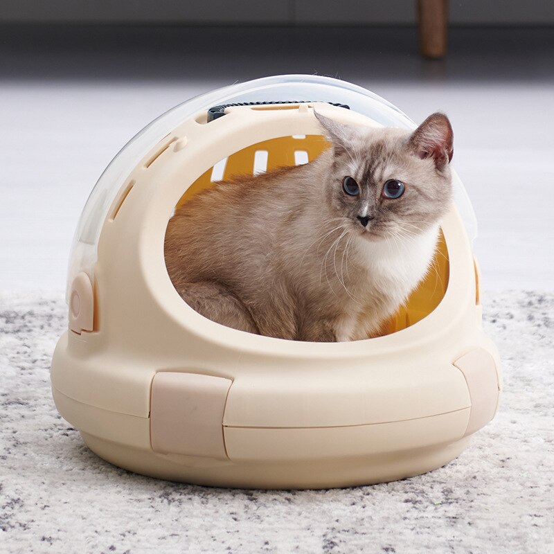 panoramic cat air box portable breathable pet go out space capsule cat bag multi-functional cat nest pet bag