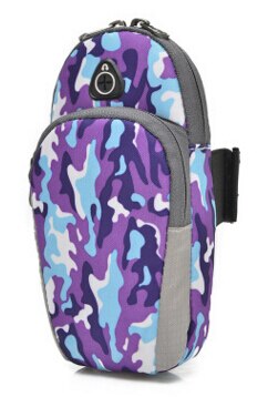YESETN sac 062416 unisexe femmes hommes sac de voyage sac de téléphone portable sac à main: Camouflage purple