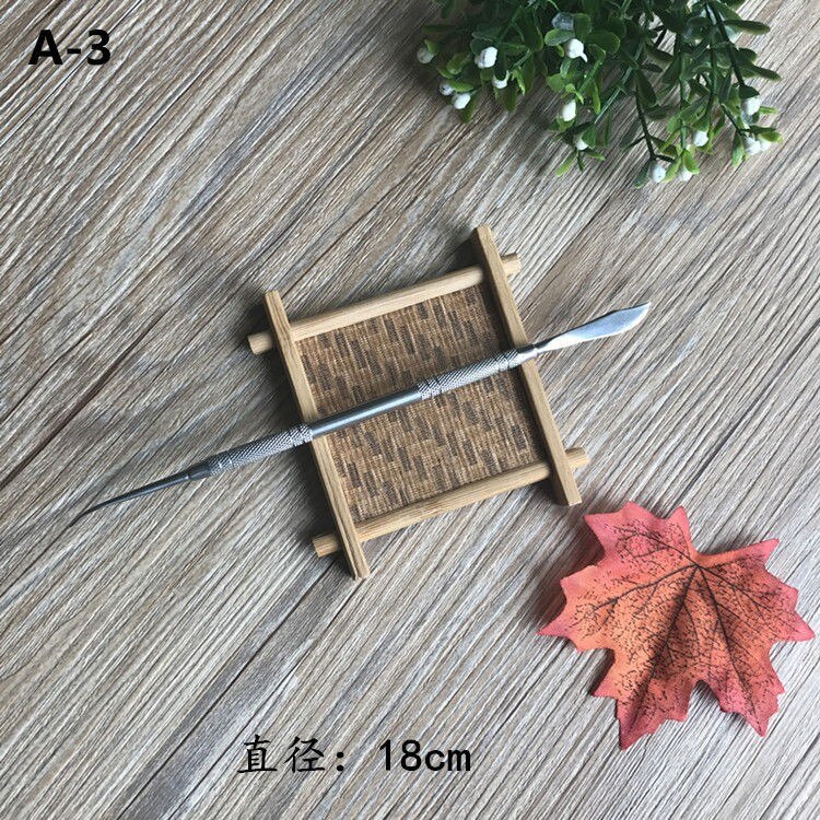 10 unids/set de acero inoxidable de herramientas utensilios de arcilla polimérica de cerámica escultura herramienta de cuchillo para manualidades: A3