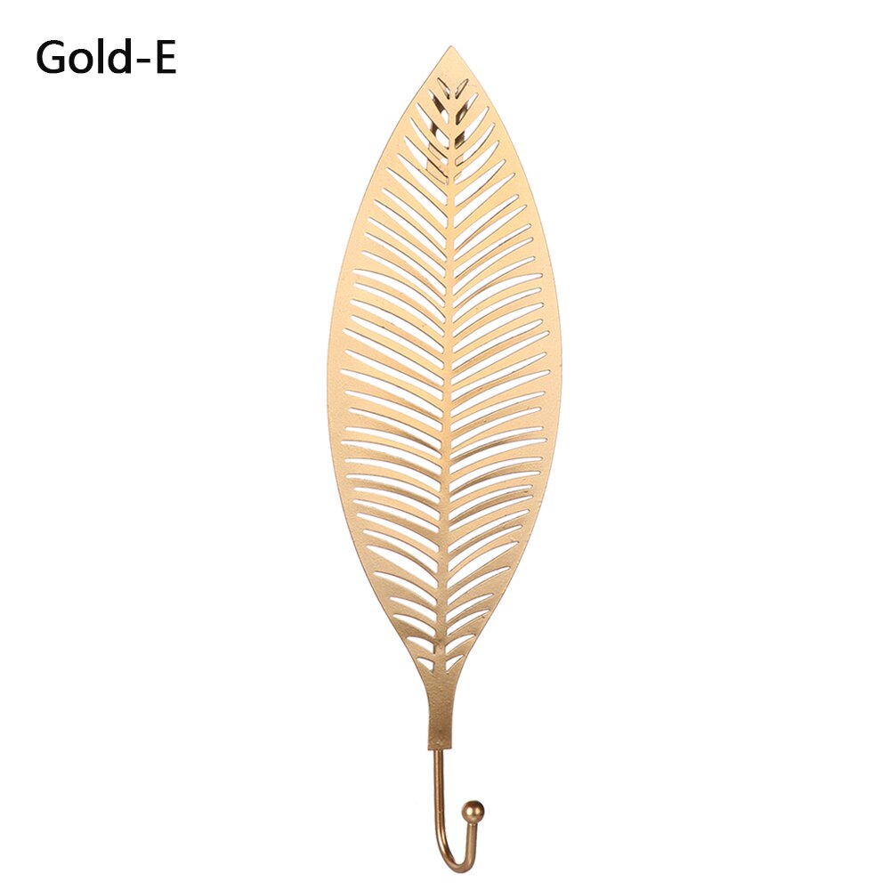 1PC Modern Style Golden Butterfly Coat Hook Double Hook Wall Mounted Hanging Heavy Duty Screw Wall Hook Home Bath Towel Hangers: gold	E