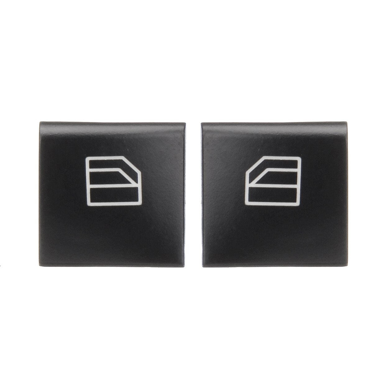 1pair Plastic Black of left And right Window Switch Repair Button Cap for Mercedes-Benz ML GL R Class W164 X164 W251